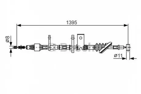, стояночная тормозная система BOSCH 1 987 482 089