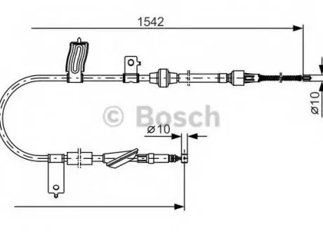 , стояночная тормозная система BOSCH 1 987 482 084