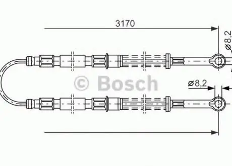, стояночная тормозная система BOSCH 1 987 477 792