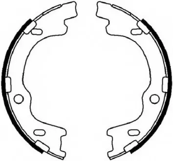 Комплект тормозных колодок, стояночная тормозная система FERODO FSB4022