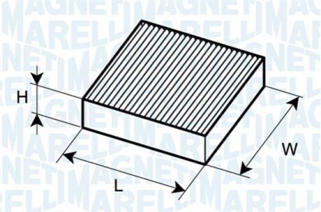 Filter, interior air MAGNETI MARELLI BCF409 (фото 1)