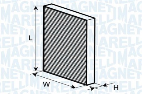 Filter, interior air MAGNETI MARELLI BCF254