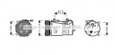 Компрессор, кондиционер AVA QUALITY COOLING AVA COOLING FDAK321 (фото 1)