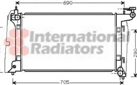 Радіатор охолодження TOYOTA COROLLA/ AVENSIS 00- Van Wezel 53002323 (фото 1)