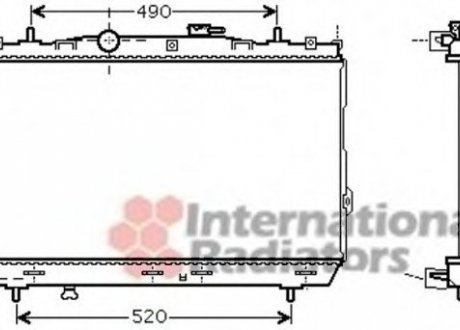 Радіатор охолодження двигуна COUPE/ LANTRA MT- Van Wezel 82002185 (фото 1)