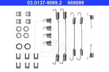 Фото 1 - комплектуючі, гальмівна колодка ATE 03.0137-9089.2 Комплектуючі, гальмівна колодка ATE 03.0137-9089.2 (фото 1)