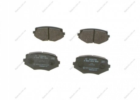 Комплект тормозных колодок, дисковый тормоз BOSCH 0 986 494 080 (фото 1)