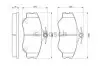 Комплект тормозных колодок, дисковый тормоз BOSCH 0 986 424 368