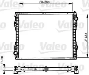 Радіатор охолодження двигуна Valeo 733546