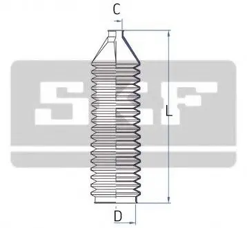 Пыльник рулевого управления SKF VKJP 2093