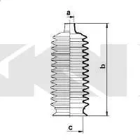 Пильовик рульового механізма GKN SPIDAN 83877