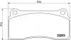 Гальмівні колодки дискові P36 018 BREMBO P 36 018 (фото 1)