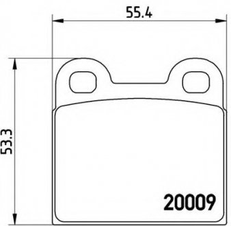 Комплект тормозных колодок, дисковый тормоз BREMBO P 06 001 (фото 1)