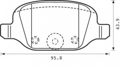 Комплект тормозных колодок, дисковый тормоз Jurid 573019J (фото 1)