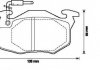 Комплект тормозных колодок, дисковый тормоз JURID 571524J