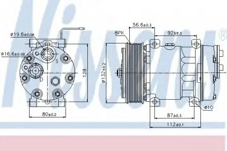Компрессор, кондиционер NISSENS 89065
