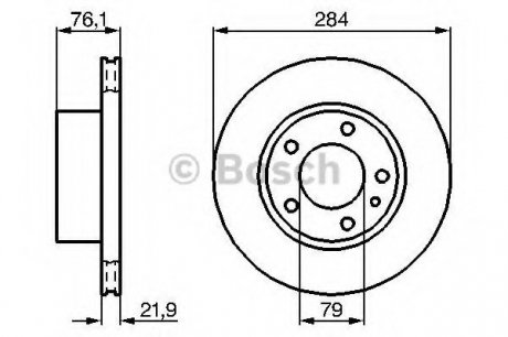 Тормозной диск BOSCH 0 986 478 043 (фото 1)