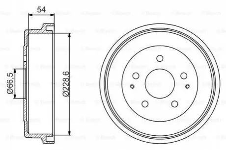 Гальмівний барабан BOSCH 0 986 477 230