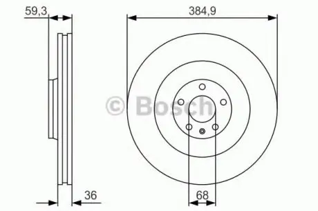 Тормозной диск BOSCH 0 986 479 R30