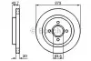 Гальмівний диск BOSCH 0 986 478 816