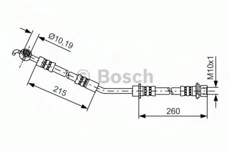 Тормозной шланг BOSCH 1 987 481 409