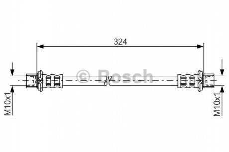 Тормозной шланг BOSCH 1 987 481 016 (фото 1)