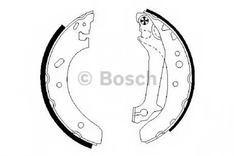 Комплект тормозных колодок BOSCH 0 986 487 674