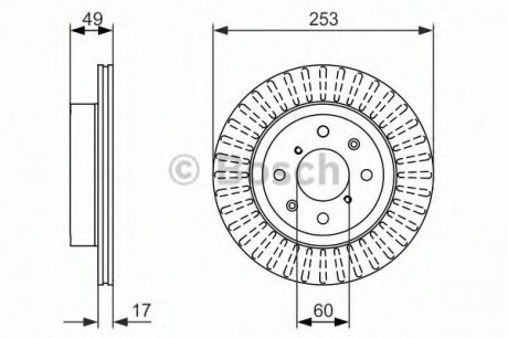 Тормозной диск BOSCH 0 986 479 790 (фото 1)