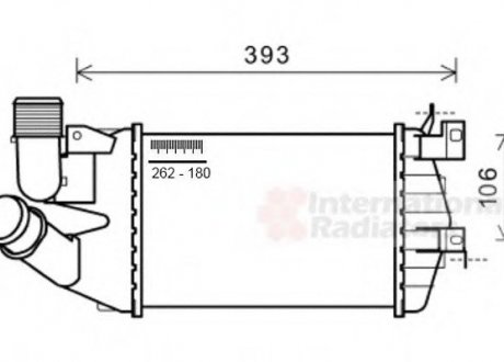 Інтеркулер OPEL ASTRA H/ OPEL ZAFIRA B Van Wezel 37004584 (фото 1)