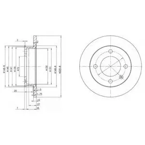 Тормозной диск Delphi BG2118