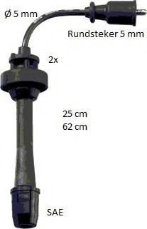 Комплект проводов зажигания BERU ZEF1643 (фото 1)