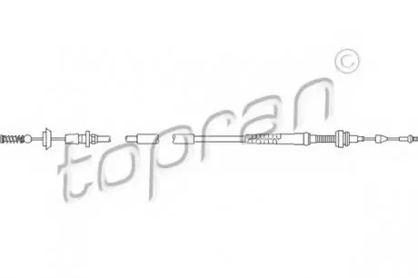 Тросик газу TOPRAN TOPRAN / HANS PRIES 109853
