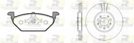 Гальмівний комплект (Диски RH 6544.10 + Колодки RH 2633.20) 8633.06 ROADHOUSE 863306