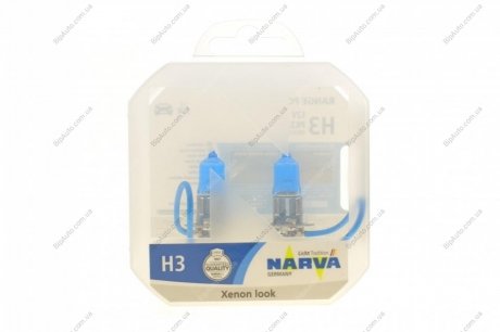 Лампа H3 Range Power White 12V 55W (к-кт 2шт у пласт. уп).) NARVA 486022100