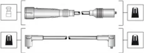 Провода высоковольтные (ком-кт) MAGNETI MARELLI MSK1283