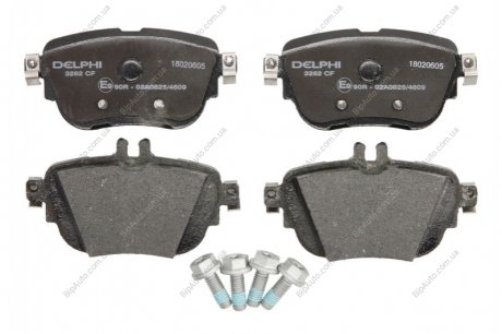 Дисковые тормозные колодки, комплект Delphi LP3262