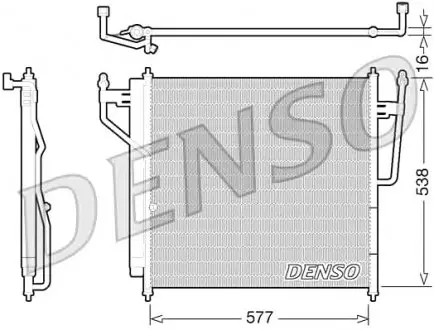 Радіатор кондиціонера DENSO DCN46017
