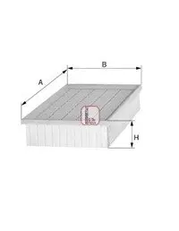 Фильтр воздушный MB 2,0-2,2 "93-96 SOFIMA S2920A