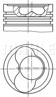 Поршень MAHLE ORIGINAL MAHLE / KNECHT 030 65 02
