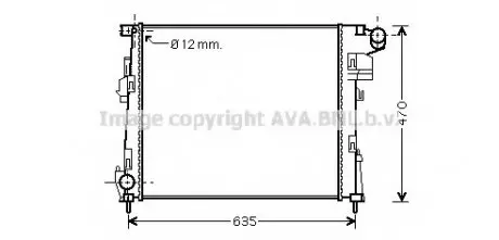 РАДИАТОР CITROEN C5C8 3.0 01-04 AVA QUALITY COOLING AVA COOLING RTA2427