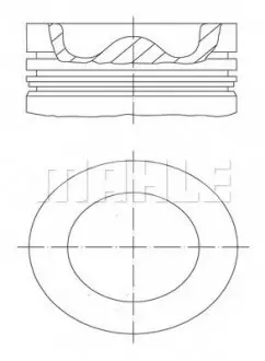 Поршень MAHLE ORIGINAL MAHLE / KNECHT 038 43 00