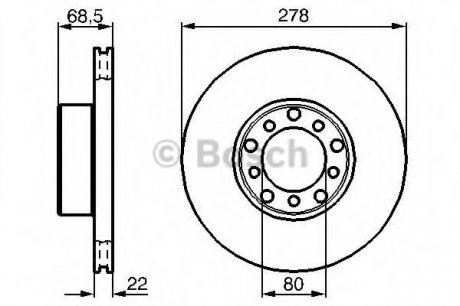 Тормозной диск BOSCH 0 986 478 061