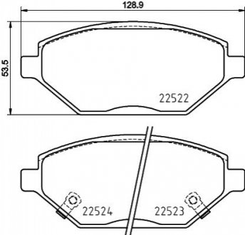 Комплект тормозных колодок BREMBO P 59 093