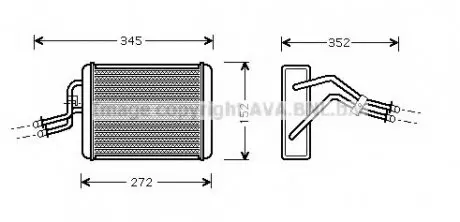 Теплообменник, отопление салона AVA QUALITY COOLING AVA COOLING FD6317