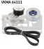 Комплект поліклиновий (ремінь+ролики) SKF VKMA 64111