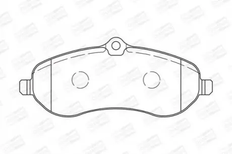 Колодка торм. диск. FIAT SCUDO 2.0D 07-, CITROEN JUMPY 07- передн. CHAMPION 573280CH