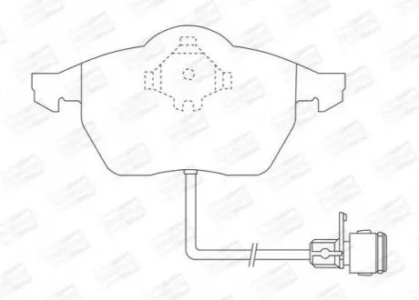 Колодка торм. диск. AUDI 100 (44, 44Q, C3, 4A, C4) передн. CHAMPION 571512CH