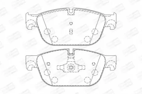 Гальмівні накладки передні Citroen C4/C5/C6/Peugeot 308/407/508 09- CHAMPION 573338CH