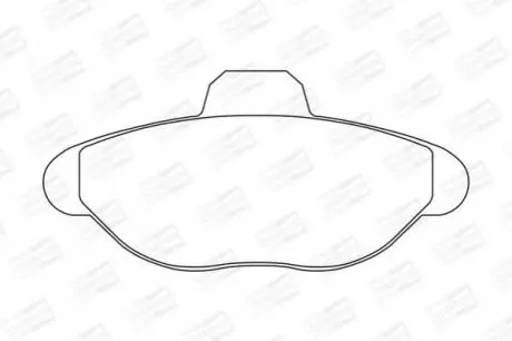 Тормозные колодки передние Fiat Cinquecento, Seicento CHAMPION 571749CH (фото 1)