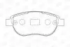 Тормозные колодки передние Citroen C3, C4, Xsara, Picasso / Peugeot 1007, 206, 207, 307, Partner CHAMPION 573031CH (фото 1)